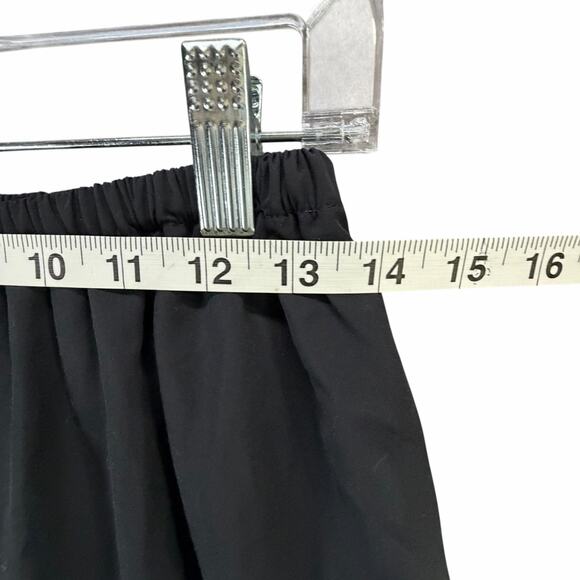 Shamask Pants Women 16 Black Viscose Cotton Pull On Ankle Split Hem Minimalist - Picture 5 of 12